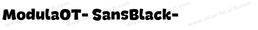 ModulaOT- SansBlack字体转换